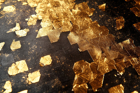 Abstract golden background. 3d rendering, toned image.の素材