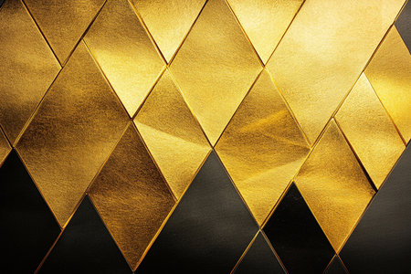 Gold background or texture and gradients shadow. Abstract golden background.の素材