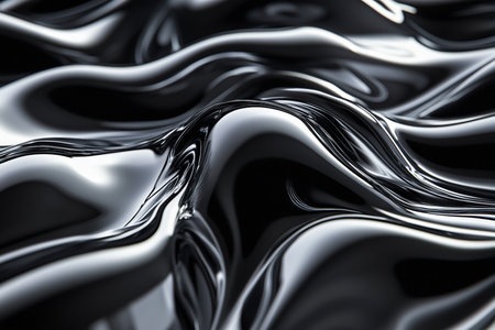 Black and white abstract background. 3d rendering, 3d illustration.の素材