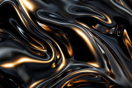 abstract metallic background with some smooth lines in it (3d render)の素材