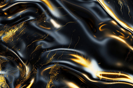 Gold metallic background with some smooth lines in it. 3d renderの素材