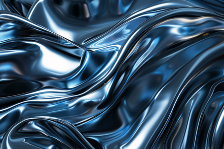 abstract metallic background with some smooth lines in it (3d render)の素材