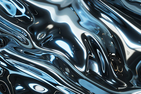3d render, abstract background, blue liquid, fluid art, 3d illustration, wallpaperの素材
