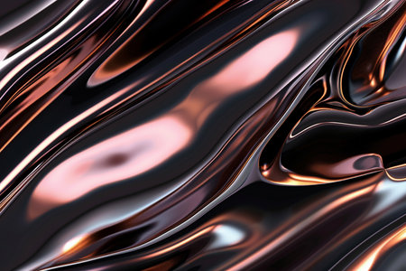 abstract metallic background with some smooth lines in it (3d render)の素材