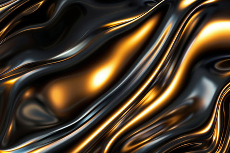 abstract metallic background with smooth lines in it. 3d renderの素材