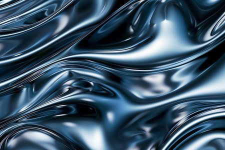 abstract blue background with some smooth lines in it (3d render)の素材