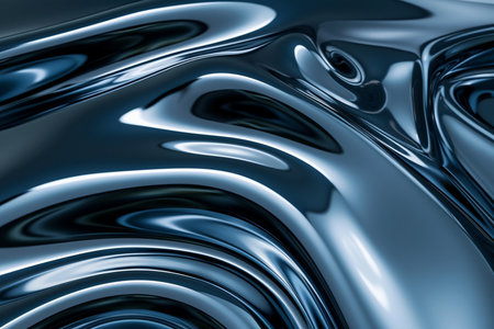 abstract metallic background with some smooth lines in it (3d render)の素材