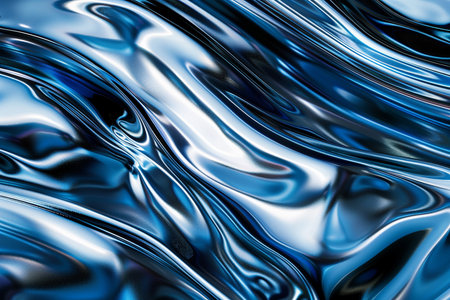 abstract blue background with some smooth lines in it (see more in my portfolio)の素材