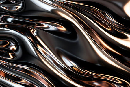 abstract metallic background with smooth lines in it. 3d renderの素材
