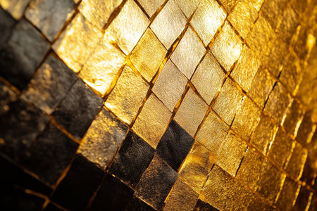 golden background or texture and gradients shadow, abstract background.の素材