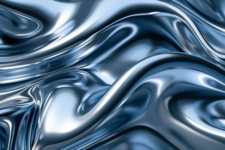 abstract metallic background with some smooth lines in it (3d render)の素材