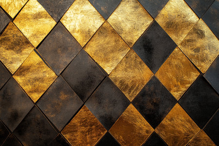 golden background or texture with some damage on it and grunge patternの素材