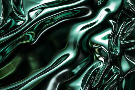 Abstract metallic background with some smooth lines in it (3d render)の素材