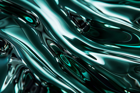 abstract background of blue metal with some smooth lines in it and some reflectionsの素材