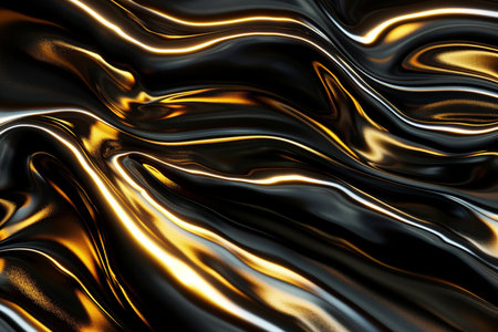 abstract metallic background with some smooth lines in it (3d render)の素材