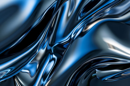 abstract metallic background with some smooth lines in it (3d render)の素材
