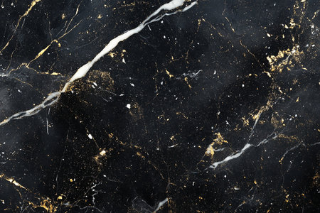 Black marble texture abstract background pattern with high resolution. Can be used for interior design.の素材