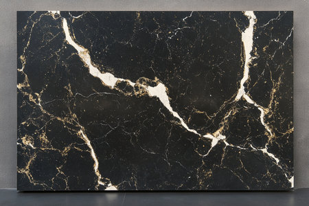 Black marble texture with natural pattern for background or design art work.の素材