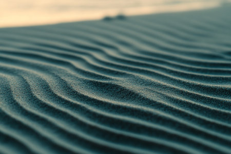 abstract texture line wave in oman the old desert and the empty quarterの素材