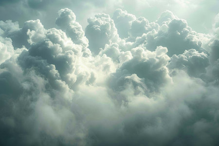 Cloudscape has been developing in wonderful form. It is photographed from above.の素材