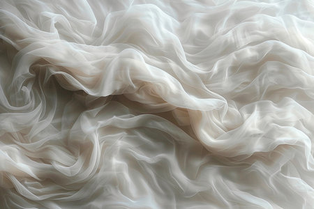 White fabric texture. tissue, textile, cloth, fabric, material, texture. photo studioの素材