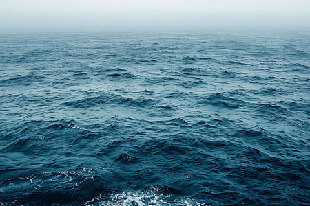 Blue sea water surface with waves. Natural background. Toned.の素材