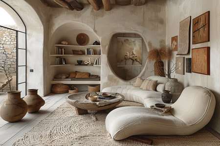 Interior of the living room. 3d render, 3d illustrationの素材