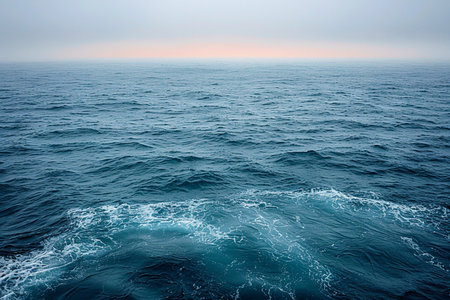 Beautiful view of the sea from the ship. Toned.の素材
