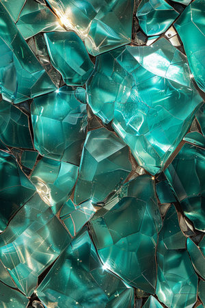 Broken glass background. Broken pieces of glass as a background.の素材