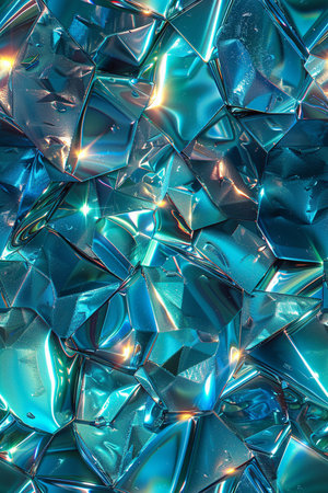 abstract background of crystal glass with lighting effect. close-upの素材