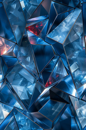 3d illustration of abstract geometric composition,digital art works. Computer generated graphics.の素材