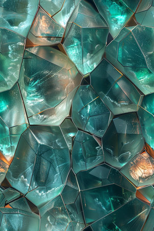 abstract background of a broken glass mosaic, closeup of photoの素材