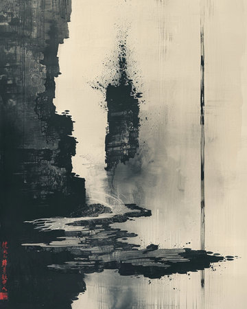 Grunge background with space for text or image. With different color patterns: black; gray; whiteの素材