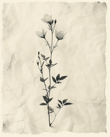 floral background in grunge style with space for text or imageの素材