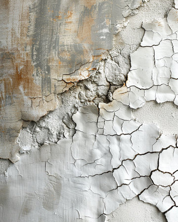 Old cracked paint on the wall. Abstract background and texture for design.の素材