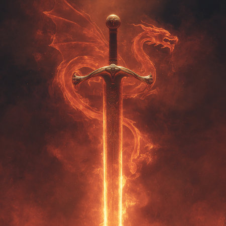 Cross in fire and smoke. 3d illustration, 3d renderingの素材