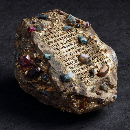 Macro shooting of natural gemstone on dark background. Mineralstone.の素材