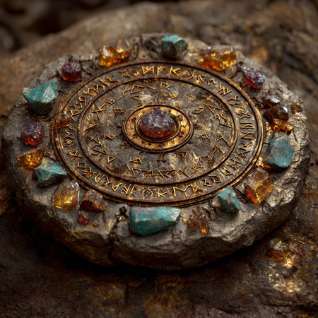 Ancient roman sundial with the name of the zodiac.の素材