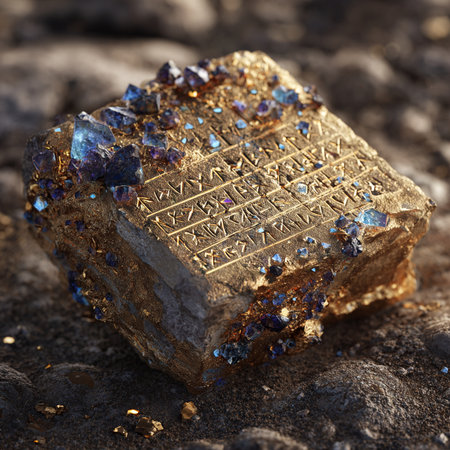 close-up of a pile of precious stones on a rock backgroundの素材