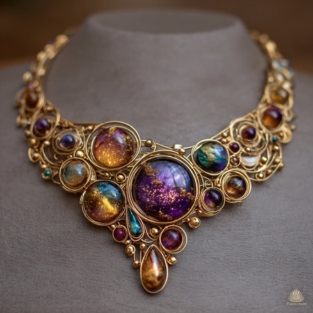 necklace on a mannequin in a jewelry store close upの素材