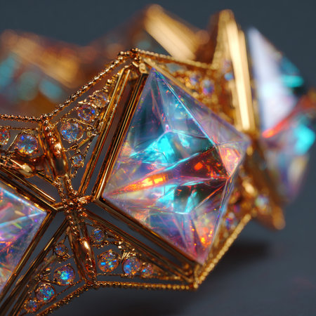 Macro shot of beautiful gemstone. Jewelry background. Macro.の素材