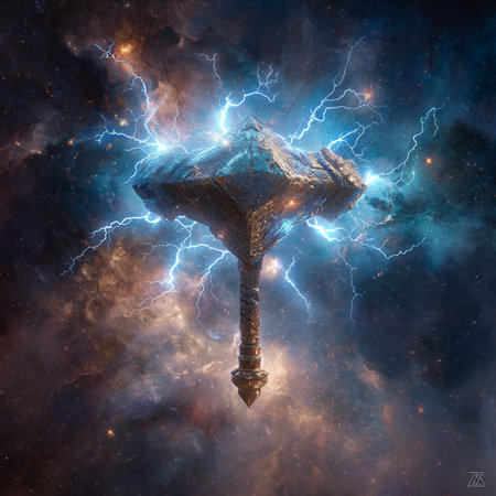 Tornado in outer space. Abstract background. 3D renderingの素材