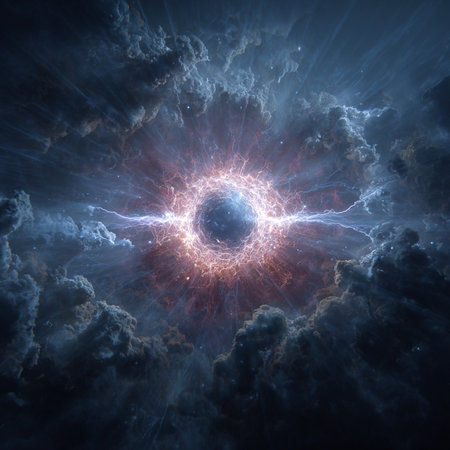 Fractal art background for creative design. Abstract fractal. Decoration for wallpaper, desktop, poster, cover booklet. Print for clothes, t-shirt. Creative illustration for designの素材