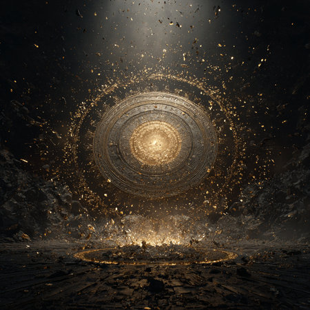 Fractal 3D background for various design artworks. Digital collage.の素材