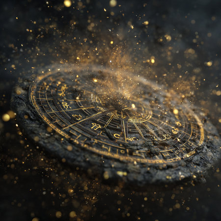 Zodiac sign Pisces. Zodiac circle. Horoscope background.の素材