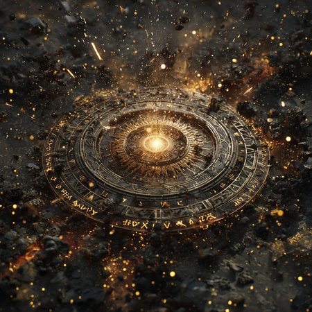 Astronomical image of the Zodiac in space. 3D renderingの素材