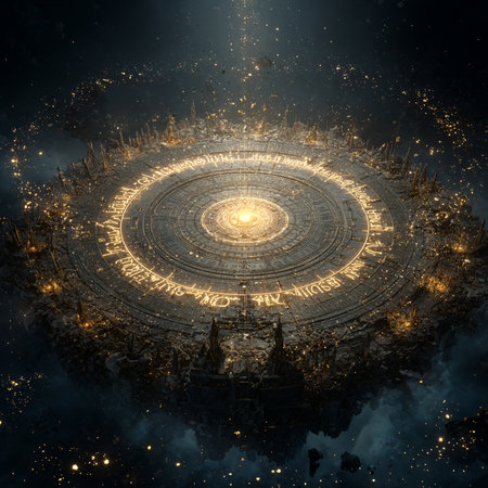 Mystical space and time portal. 3D rendering. Computer digital drawing.の素材