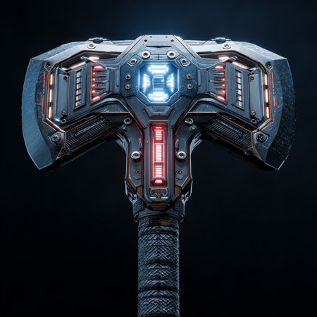 3D rendering of a cyborg head isolated on a black backgroundの素材