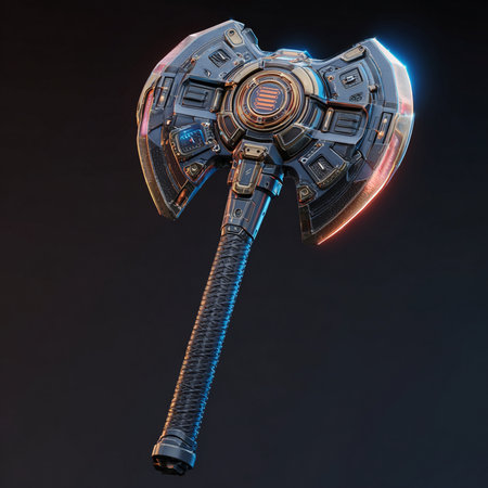 space ship with a blue glow on a black background. 3d renderingの素材