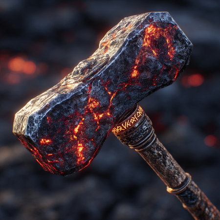 Ax in the fire, close-up. The concept of coal mining.の素材